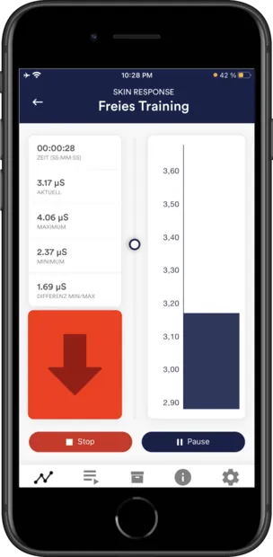 eSense Temperature App on Android Phone