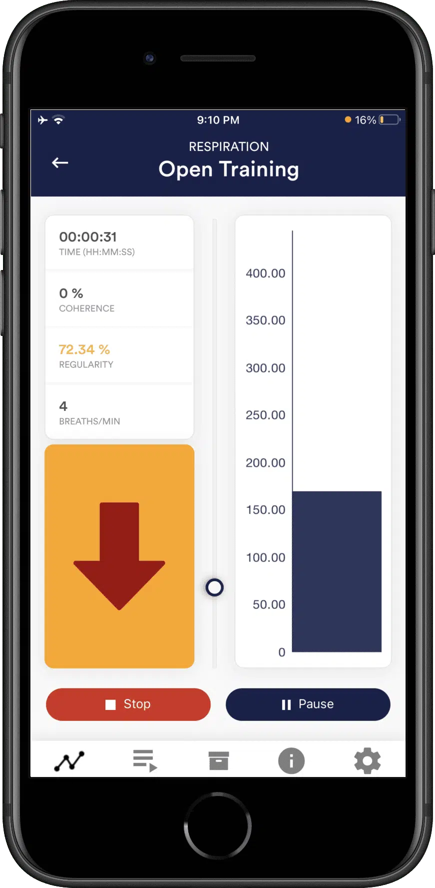 eSense App Main Screen