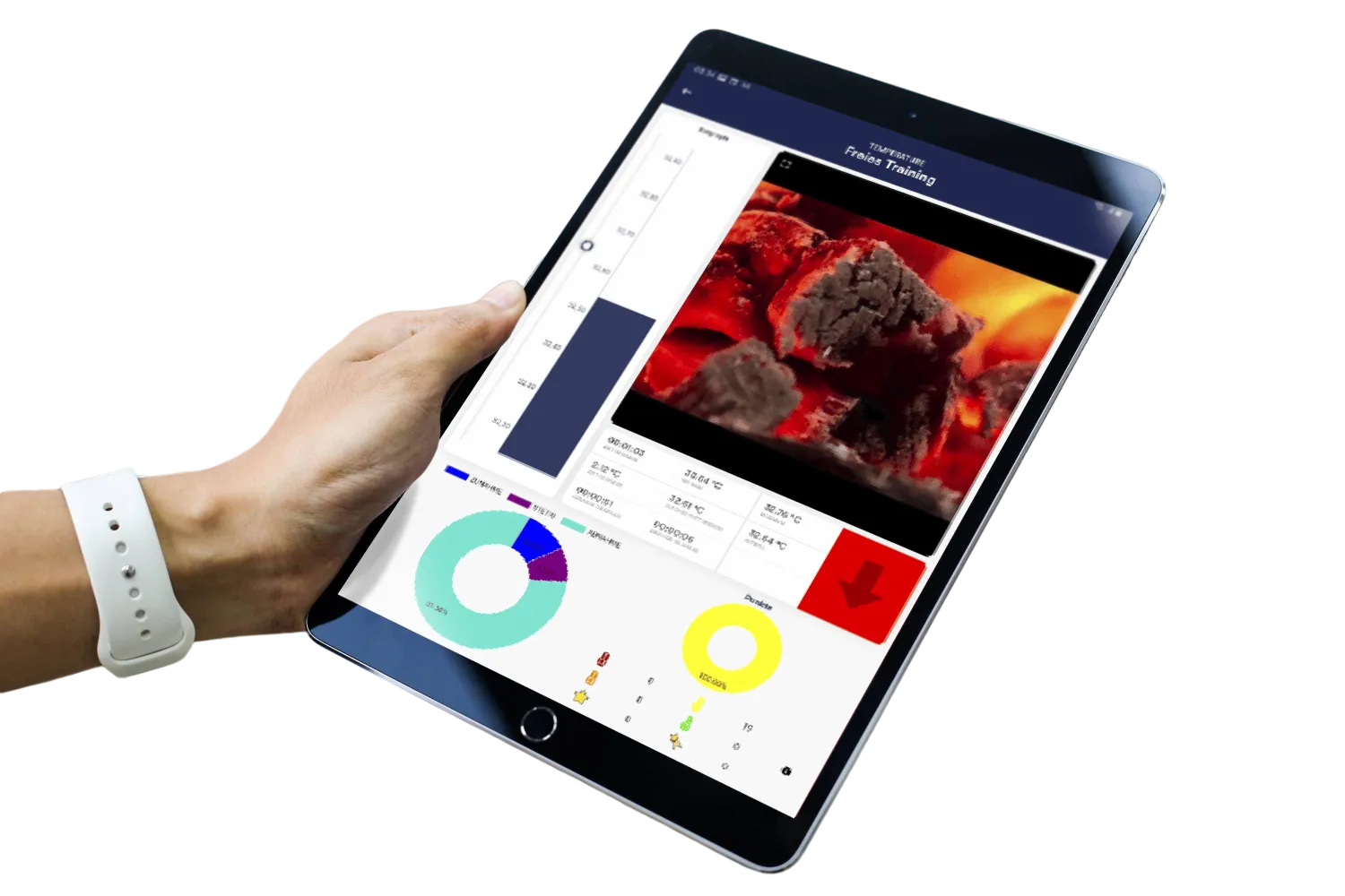 eSense Temperature sensor with velcro strap and finger clip